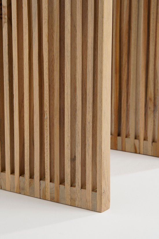 Mica Decorations Yonker Beistelltisch - 3er-Set - L44 x B34 x H50 cm - Recyceltes Holz - Braun