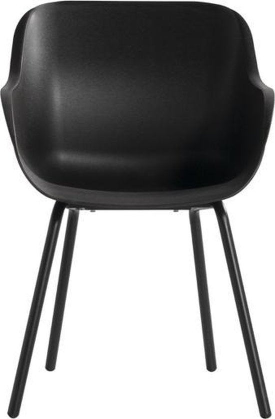 Hartman Sophie elegance Gartenstuhl - Schwarz - 2er-Set - schwarzes Rondo-Fußkreuz
