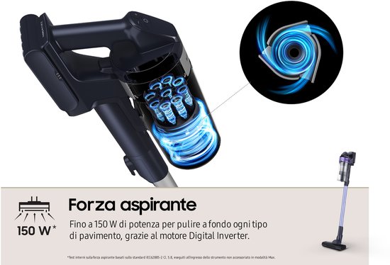 Samsung VS15A6031R4 Beutellos 0,8 l Schwarz