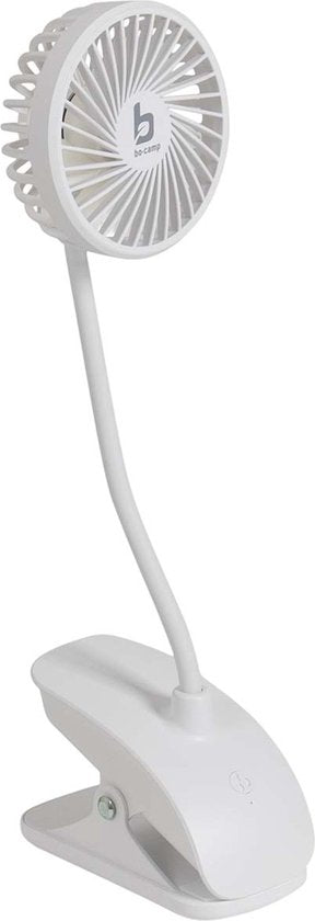 Bo-Camp - Tischventilator mit Klemme - Flex - Wiederaufladbar