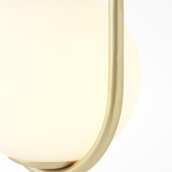 Brilliant Glint Hängeleuchte 4-flammig Holz/Messingglas/Metall 4x D45, E14, 40 W, Geeignet für Hängeleuchte (nicht im Lieferumfang enthalten)