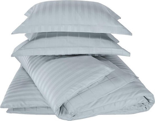De Witte Lietaer Bettbezug Baumwolle Satin Zygo - Einzel - 140 x 220 cm - Blau