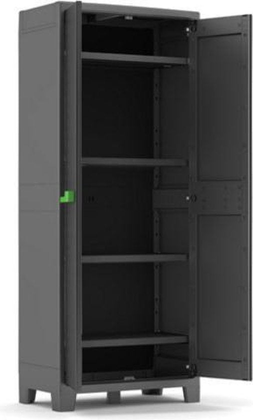 Keter Moby Hochschrank - 4 Fachböden - 80x44x182 cm - Anthrazit