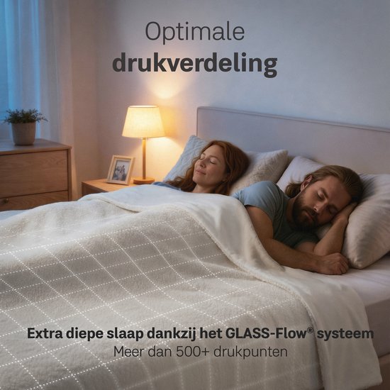 CozySense® Gewichtsdecke 13 kg - 2-Personen - Gewichtsdecke - Gewichtsdecke mit GLASS-Flow® Druckverteilung - Inklusive waschbarem Bezug - 200x200 cm - Weiß