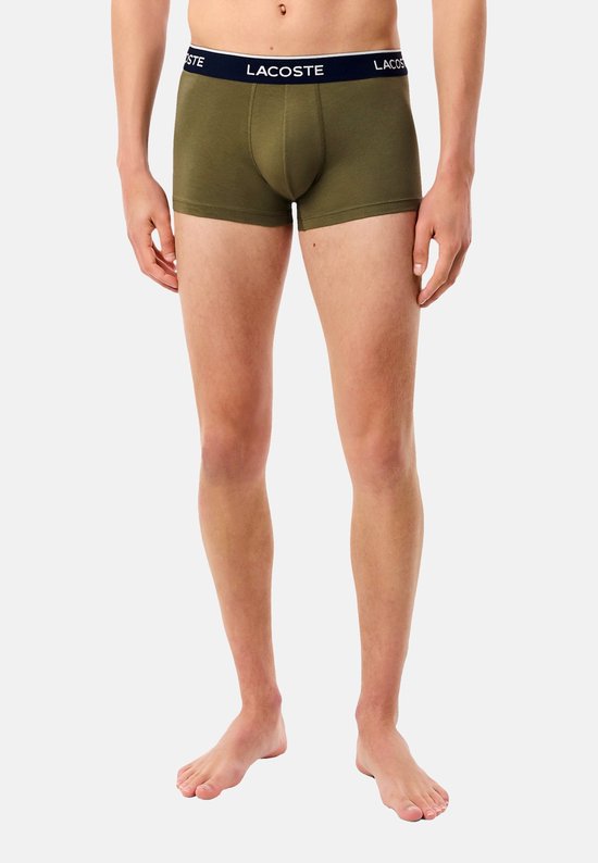 Lacoste Trunks Shorts Männer - 3 Stück - Olive/Delphinium - Größe XL
