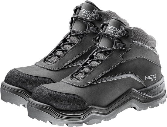 Neo Tools Herren-Sicherheitsstiefel Klasse S3 SRC, wasserdicht WR, rutschfest| Verstärkte Arbeitsstiefel mit Kevlar-Einlage, antistatische Einlage, ohne Metallelemente, durchtrittsicher