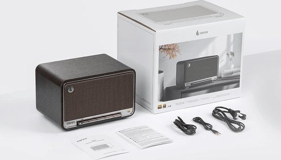 Edifier D32 Stereo HiRes Lautsprecher - Airplay/Bluetooth - Kabellos - Schwarz