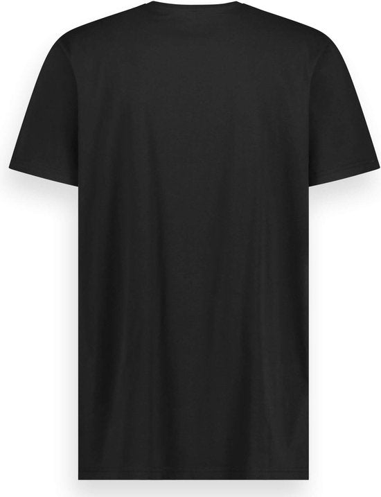 LEBASQ - Davis' T-Shirt für Männer - 3er Pack - mit V-Ausschnitt - Extra lang - Als Unterhemd geeignet - Schwarz - Größe 2XL