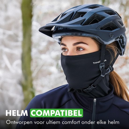 Travelhawk Balaclava - Helmmütze - Motorrad/Roller Sturmhaube - Schwarz