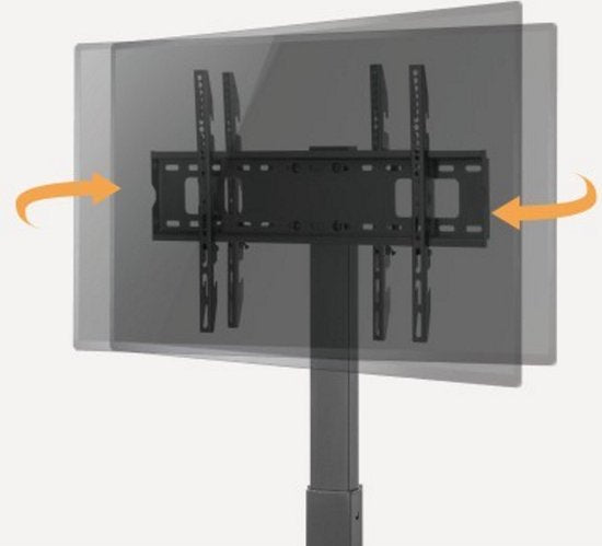 VDD Gaming TV-Ständer - Schlankes wandmontiertes Modell - Drehbar - Bis zu 70 Zoll - Schwarz