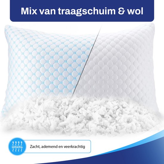 Sleeptight Adjustable Pillow - 70 x 50 x 16 cm - Ergonomisches Memory Foam Kissen für Seitenschläfer