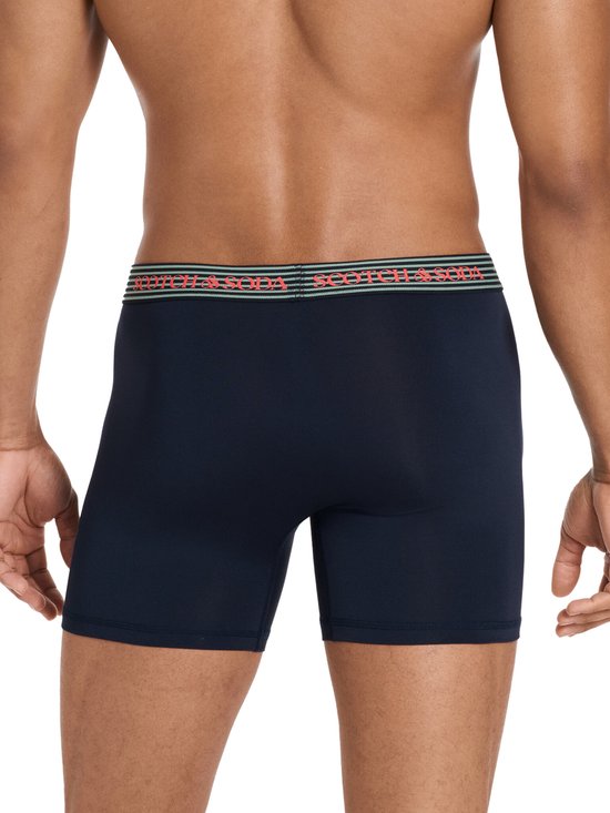 Scotch & Soda Active Stretch Boxershorts - Herren - Navy/Grau/Schwarz - 3er-Pack - Performance Fit Größe M