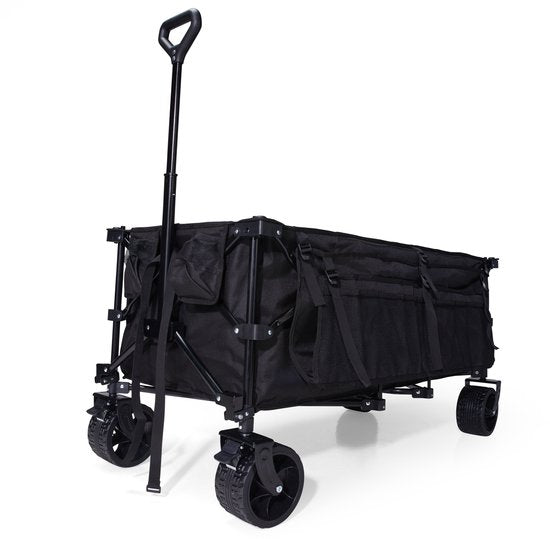 Mr Fold Bolderkar - XXL - faltbar - 300L - 150KG Tragfähigkeit - Schwarz - 5 Jahre Garantie