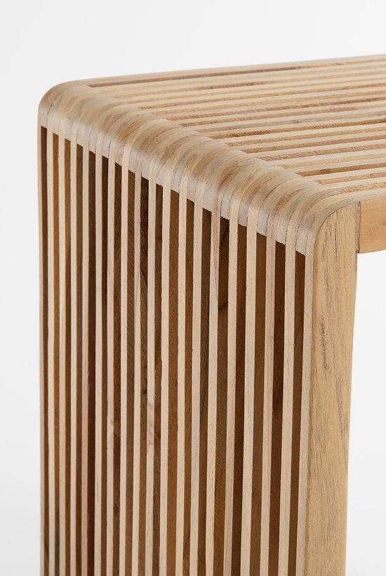 Mica Decorations Yonker Beistelltisch - 3er-Set - L44 x B34 x H50 cm - Recyceltes Holz - Braun