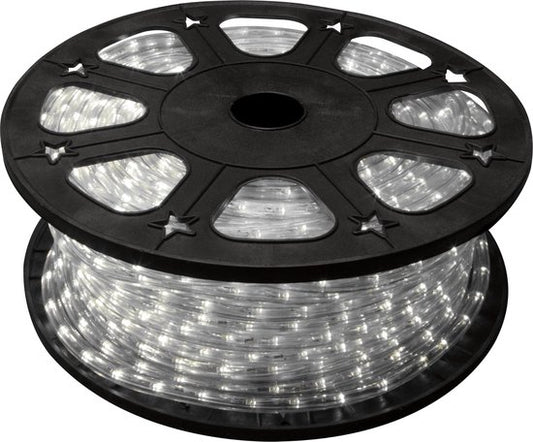 HQ-Power Lichtschnur, 36 LEDs/Meter, 1 Kanal, für den Innen- und Außenbereich, kaltweiß, 45 m