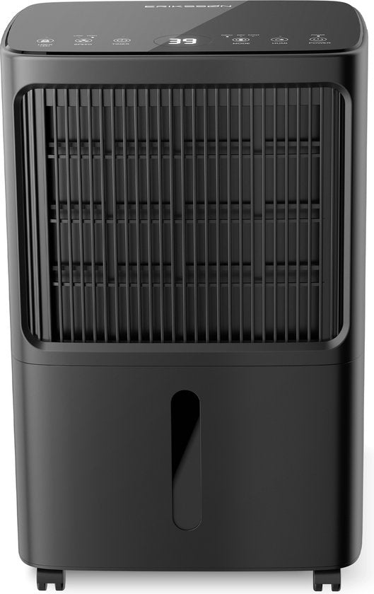 ErikssÃ˜n Luftentfeuchter Dry Pro Plus - Entfeuchtet bis zu 16 Liter pro Tag - Waschtrockenfunktion - Geeignet für Schlafzimmer, Badezimmer, Wohnzimmer und Keller - Luftentfeuchter - Schwarz