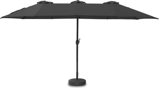 Feel Furniture - Toscano - Großer Sonnenschirm - Twin - 4,5 Meter - Schwarz