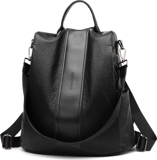 Glennoo Damen Rucksack – Anti-Diebstahl – Wasserabweisend – 33 x 14 x 32 cm – Schwarz