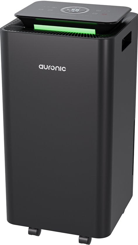 Auronic Luftentfeuchter und Luftreiniger - Pro Series - 12L pro Tag - Waschtrockenfunktion - Schlafzimmer, Badezimmer und Wohnzimmer - Feuchtigkeitsabsorber für das Haus - Schwarz