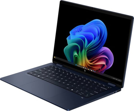 HP OmniBook X FlipNGAI 14-fm0013dx Copilot+ PC Intel Core Ultra 5 226V Hybrid (2-in-1) 35,6 cm (14") Touchscreen 2K 16 GB LPDDR5x-SDRAM 512 GB SSD Wi-Fi 6E (802.11ax) Windows 11 Home Blau