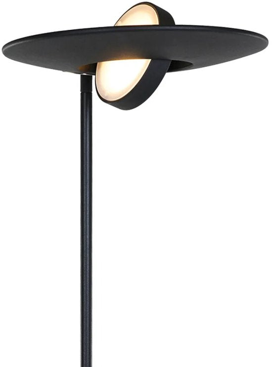 Stehleuchte Zenith LED 1477ZW schwarz, Höhe 185 cm, Material Kunststoff und Metall, schwenkbar, Steinhauer Exclusive