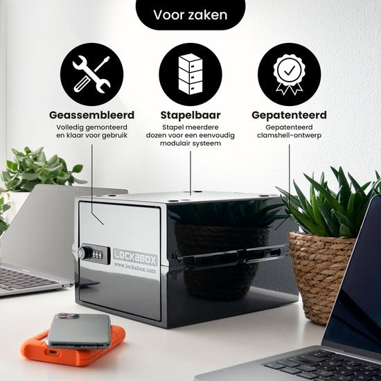 Lockabox One™ Aufbewahrungsbox mit Zahlenschloss - Abschließbarer Medizinschrank - Polycarbonat-Tresor - kühlschrank- und gefrierschrankgeeignet - 10,5 Liter - 31 x 21 x 17 cm