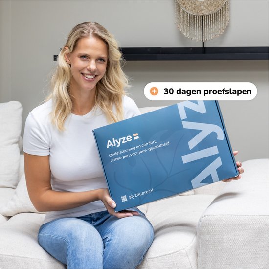 Anti-Schnarch-Kissen - 2er-Pack - Ergonomisch & orthopädisch - Für jede Schlafposition - Kissen gegen Apnoe - Memory Foam Seitenschläfer - 60x40 cm - Alyze