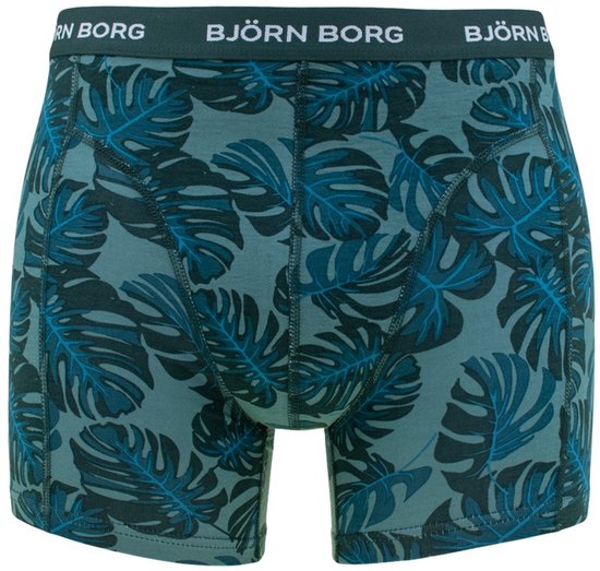 Björn Borg Cotton Stretch Boxershorts - Größe S - Herren Boxershorts mit normaler Länge (3er-Pack) - mehrfarbig