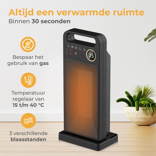 Nuvance - Elektroherd - 2000W - Terrassenheizer - Keramik-Heizung - Heizlüfter - Elektroheizung