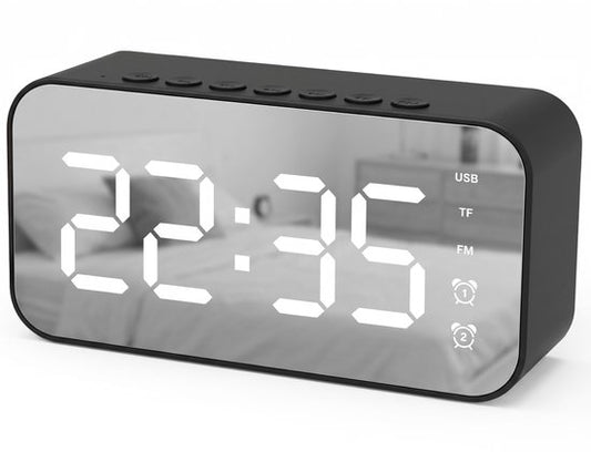 Nuvance Radiowecker – Digitaler Wecker für das Schlafzimmer – Radiowecker – 2 Weckzeiten – Dimmfunktion – Digitale Wecker – Radiowecker