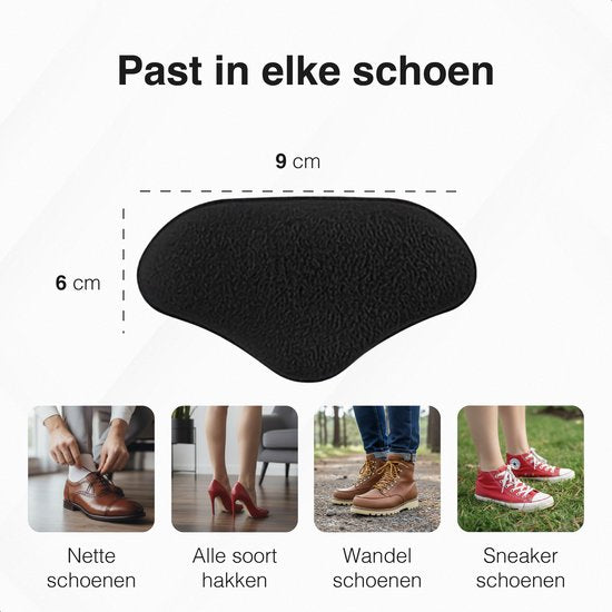 Fersenschoner - 6 Stück - Fersenpolster - Orthesen - Anti-Rutsch-Fersensohle - Gegen Blasen - Fersenpolster - Fersenpolster für Schuhe