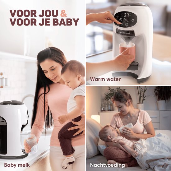 Vulpes Goods® BabyCare - Babyflaschenautomat - Baby Formula Maker PRO - Flaschenfütterungsgerät - Automatische Flaschenmaschine - Babymilchmaschine - Inkl.