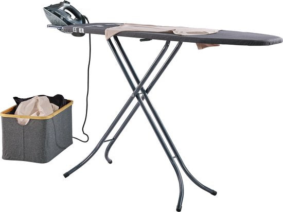 Leifheit Bügeltisch Classic M - 120 x 38 cm Bügelfläche - höhenverstellbar - schwarz