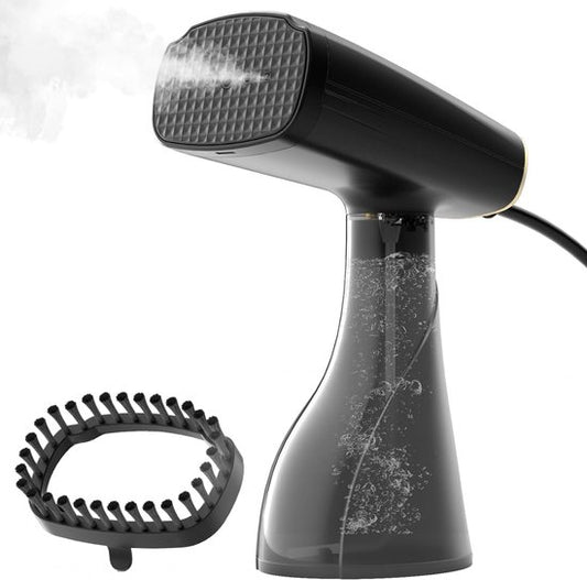 HomeShift Wäschedampfer - Dampfer - Handdampfer - Für Kleidung und Möbel - 380ML - Schwarz