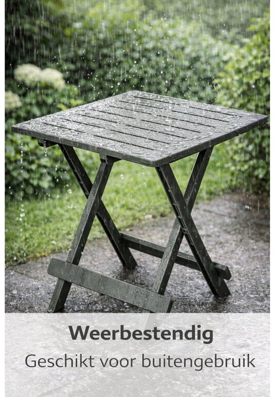 Pro GardenCamping Tisch 50x43x43 Salbei grün/Kunststoff
