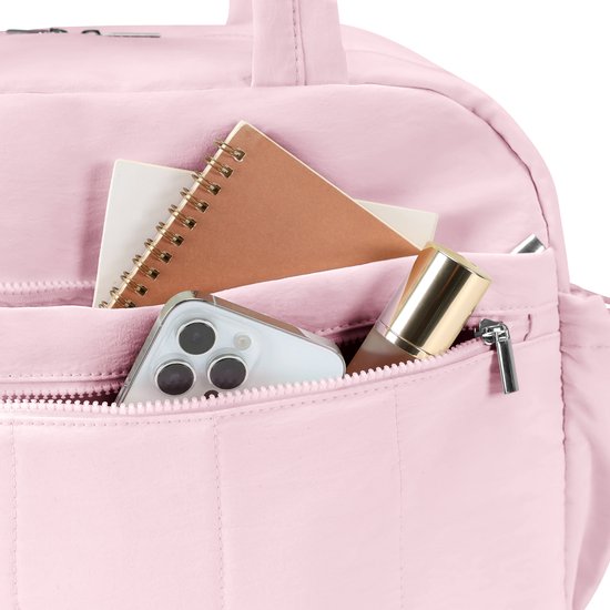 Skycases Weekend Bag - Persönlicher Gegenstand - Handgepäck für Ryanair und Transavia - Wasserdicht und geräumig - Intelligente Fächer - Ideal für Reisen und den täglichen Gebrauch - Pink