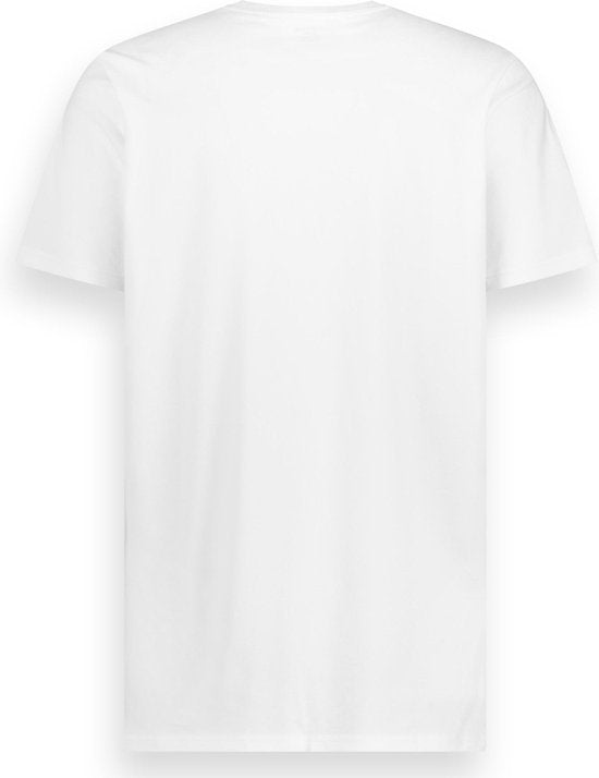 LebasQ - Davis' T-Shirt für Männer - 3er-Pack - mit V-Ausschnitt - Extra lang - Geeignet als Unterhemd - Weiß - L - Baumwolle