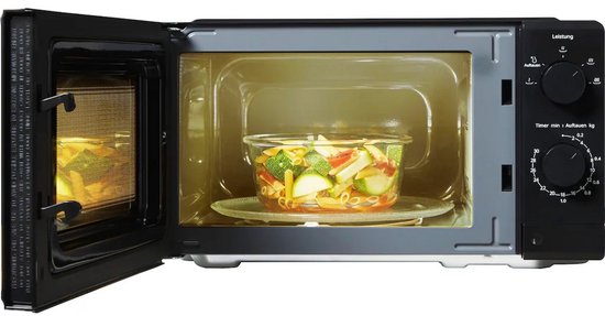HANSEATIC Mikrowellenherd HM19B1M Leistung: 700 W, Auftaufunktion, 5 Leistungsstufen