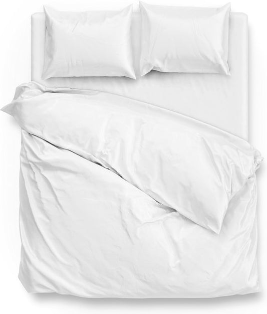 ZoHome Satinado Bettbezug - Doppel - 200x200/220 cm - Weiß