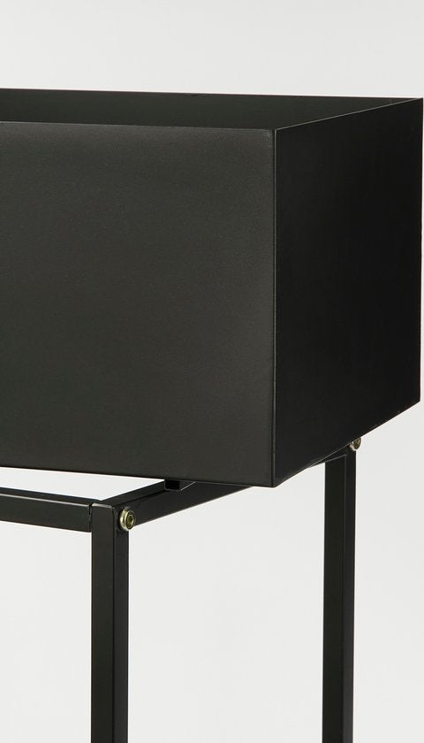 Mica Decorations Greenrax Pflanzenständer - L70 x B29 x H94 cm - Metall - Schwarz