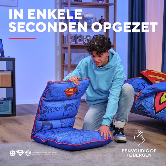 Vertrauen GXT 718SM RAYZEE SUPERMAN - Floor Gaming Chair - faltbar - Soft Stuhl - Superman