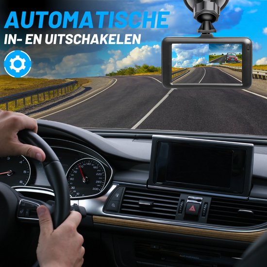 VERTREX Dashcam für Auto 1080P Full HD - Front und Heck - Dashcams - Nachtsicht - G-Sensor - 170° Weitwinkelobjektiv - 3.0" LCD - Bewegungserkennung - Schleifenaufzeichnung - Inkl. 32GB MicroSD Karte