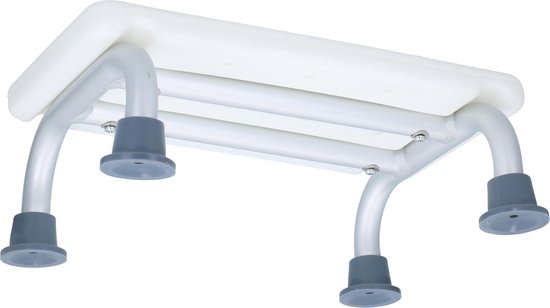 Vivamore Badetreppe - max 150 kg - 40 x 31 x 14,5 cm - Weiß