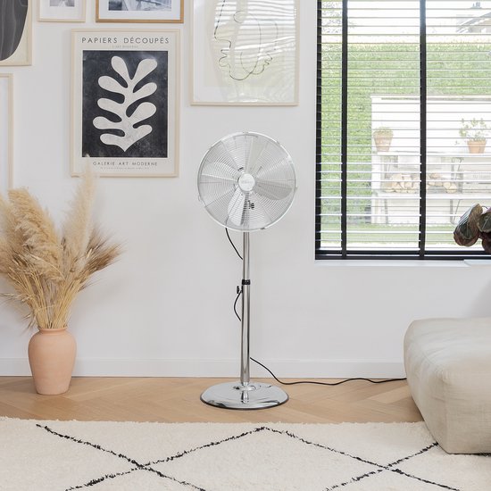 Standventilator 40 cm - Metallgehäuse - 3 Geschwindigkeiten - 85° Oszillation - Tristar VE-5951
