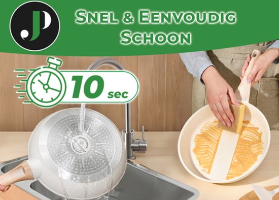 Just Perfecto 15-teiliges Induktionskochgeschirrset - Beigefarbenes Kochgeschirrset mit Deckel für Gas und Induktion - PFAS-frei - Kalte Griffe