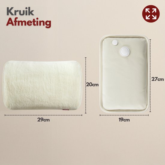 Coozie Elektrische Kanne - 1L - mit ThermoSoft Hülle aus Plüsch - Wärmende weiche Heißwasserkanne - Heißwasserkanne - Beige