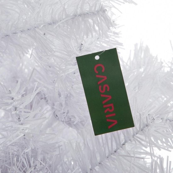 Casaria Weihnachtsbaum PVC - Metallfuß - 180 cm Weiß