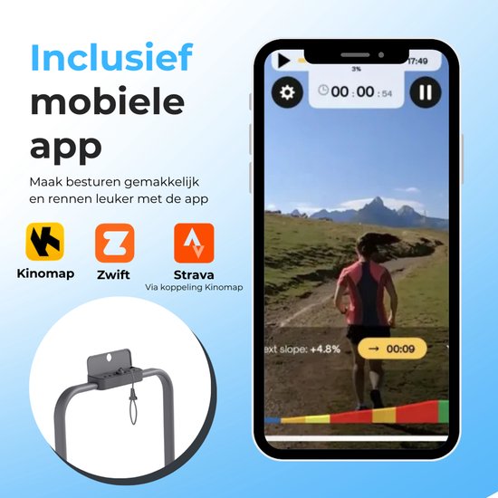 Laufband 1-12km/h - Walking Pad - Laufband zusammenklappbar - Walking-Laufband - Mit Tablet-Halter, Fernbedienung und App