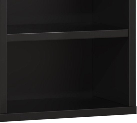 CD DVD Aufbewahrungsschrank - Fachschrank Miniaturen Sammlungen - schwarz