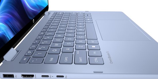 HP OmniBook 5 Flip 2-in-1 Laptop - 14" 2K Touchscreen - Intel Core i5 150U - 16GB RAM - 512GB SSD - Silber